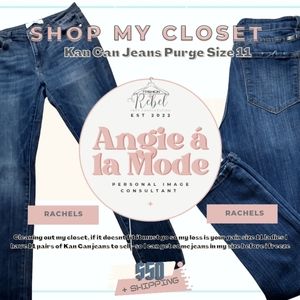 KanCan Rachel jeans size 11 no distressing office friendly med wash